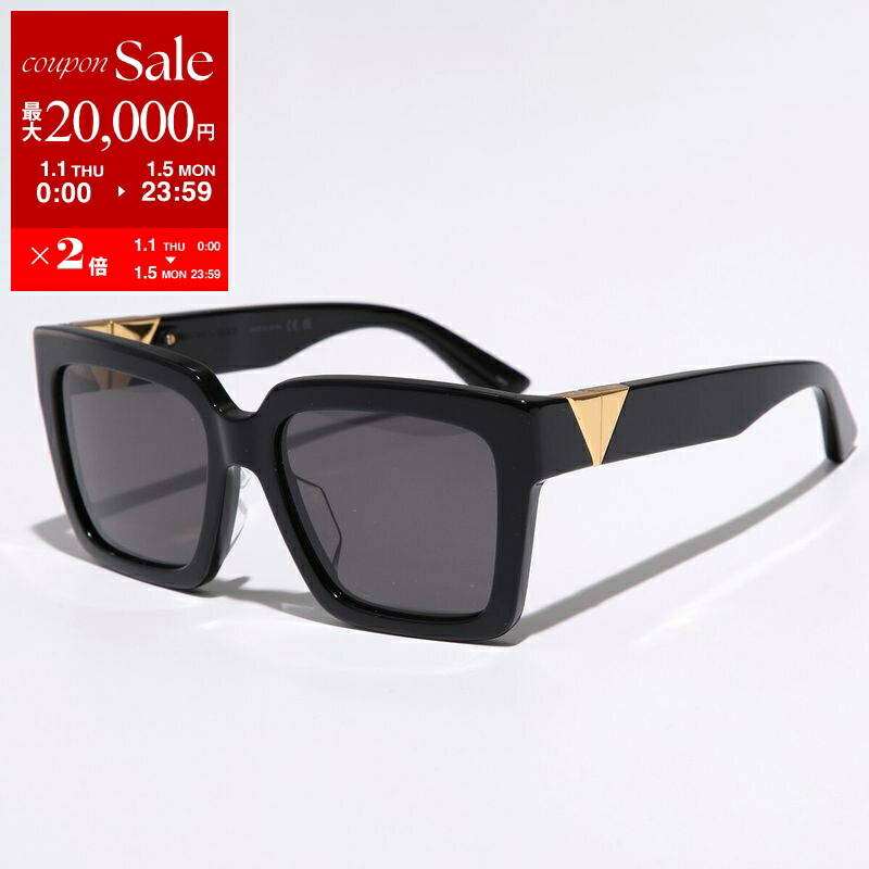 Bottega Veneta ボッテガヴェネタ サングラス　新品未使用 ミトレ スクエア サングラス|ブラック/ウィメンズ ボッテガ・ヴェネタ