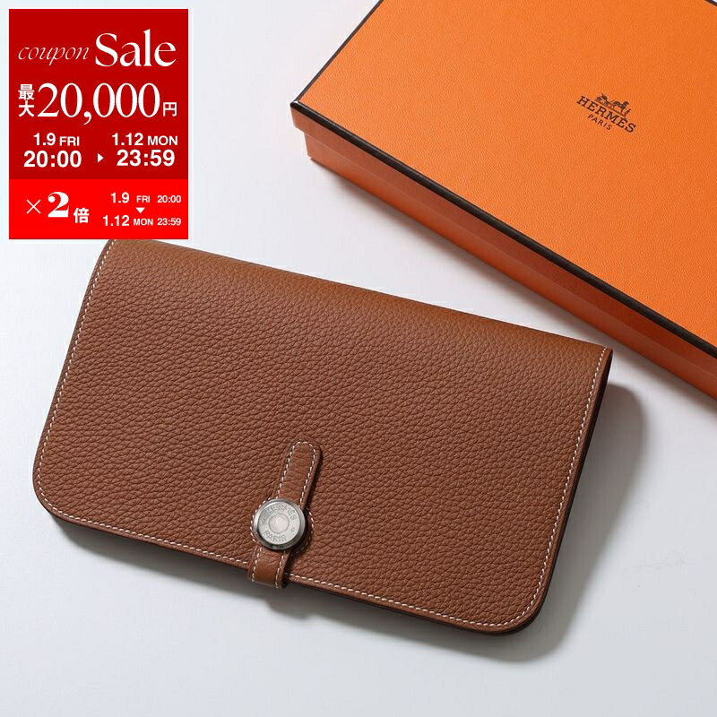 ドゴン財布 楽天市場】エルメス HERMES 長財布 ドゴン デュオ GM 二つ折り財布