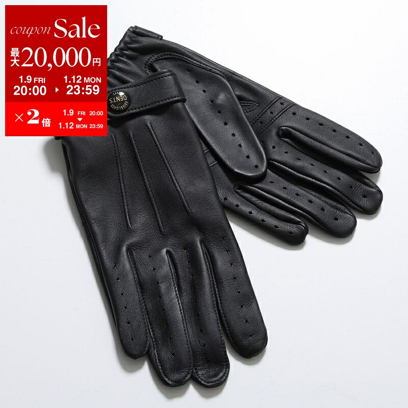 ☆美品☆ デンツ　DENTS レザーグローブ　ブラック　7 1/2 DENTS（デンツ） 【送料無料】DENTS手袋 / デンツ手袋 レザーグローブ