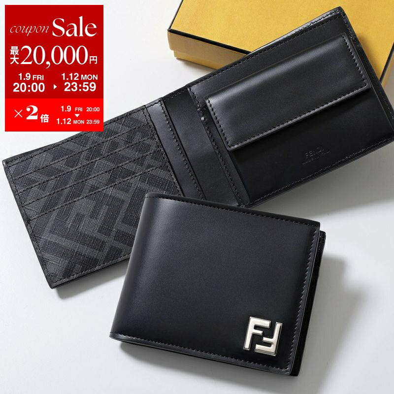 楽天市場】FENDI フェンディ 二つ折り財布 7M0281 AJF4 メンズ カード