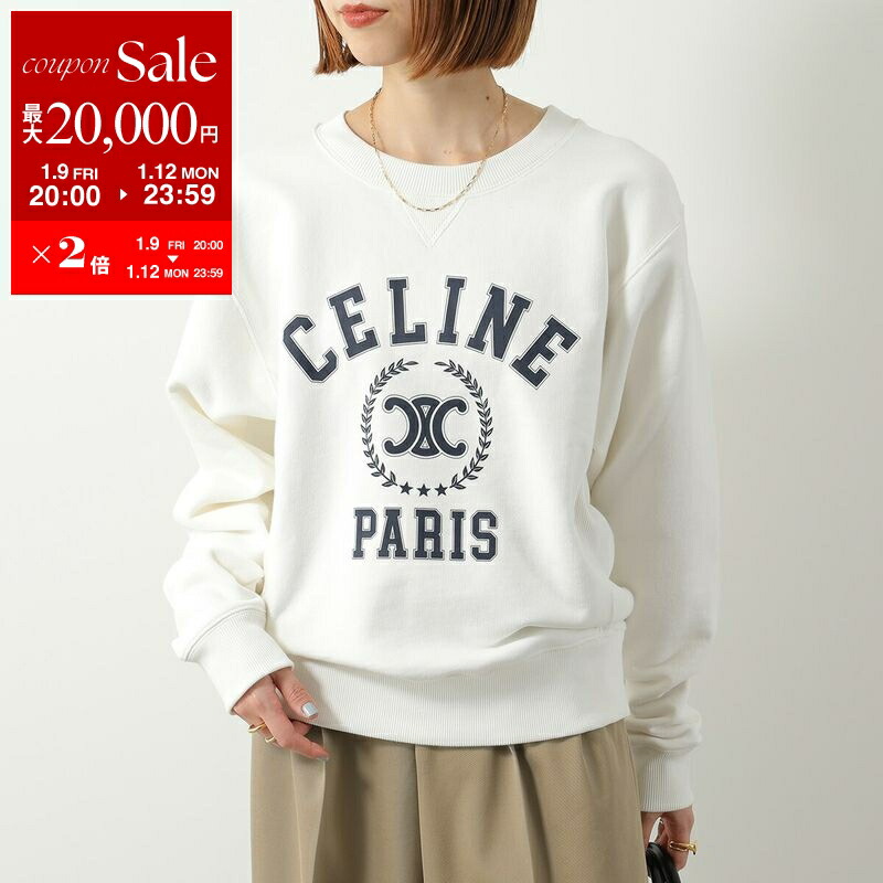 超美品✨セリーヌ　スウェット　ホワイト　Lサイズ 楽天市場】CELINE セリーヌ トレーナー 2Y87D649W.02LQ レディース