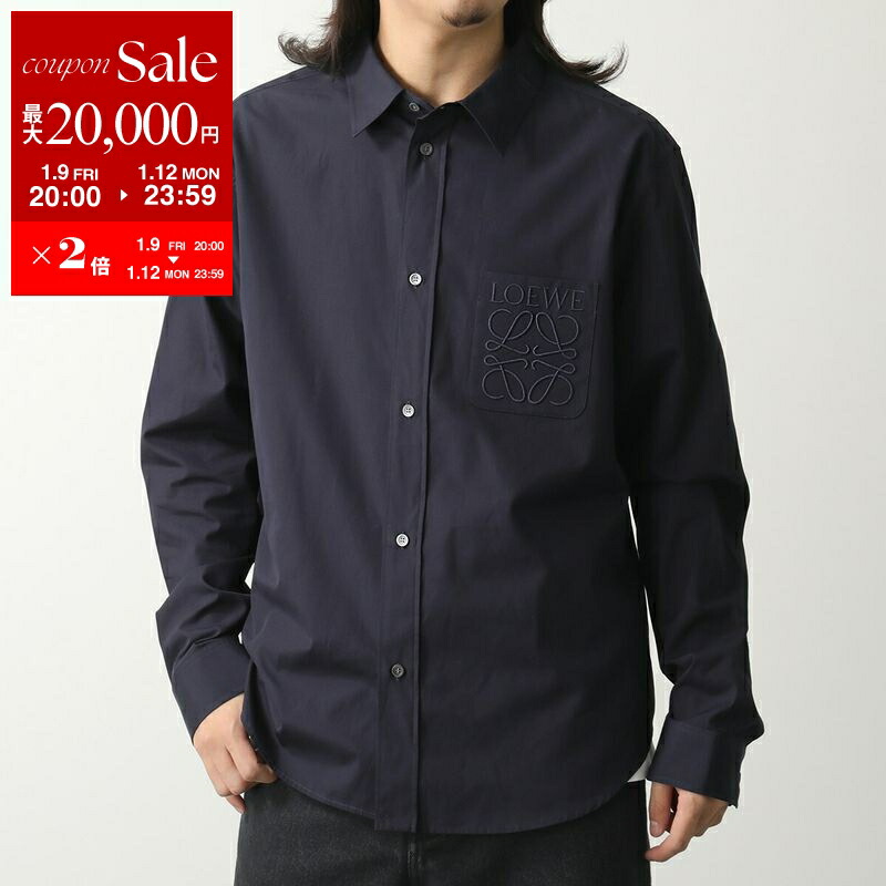 【Runa】LOEWE 長袖シャツ 刺繍ロゴ付き Runa様専用】LOEWE 長袖シャツ 刺繍ロゴ付き