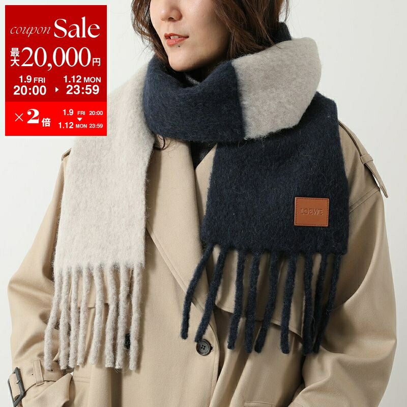 楽天市場】LOEWE ロエベ Mohair WoolStrip Scarf ストライプ モヘア