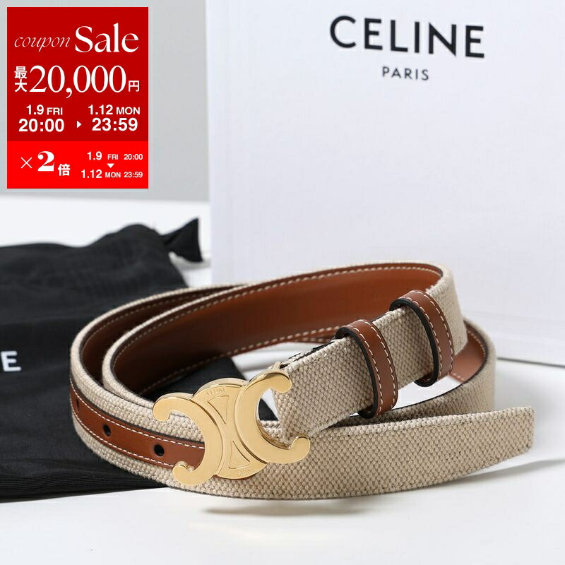 CELINEセリーヌ ミディアム トリンオフベルト カーフスキン タンon 楽天市場】CELINE セリーヌ Medium Triomphe Canvas Belt ミディアム