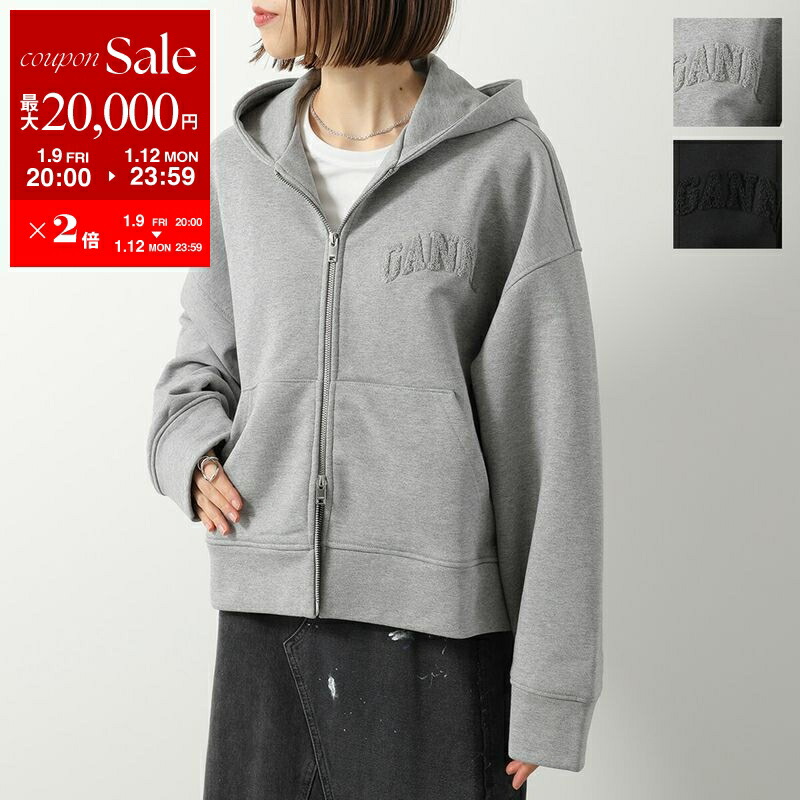 楽天市場】GANNI ガニー パーカー Puppy Oversized Hoodie T4360 3654