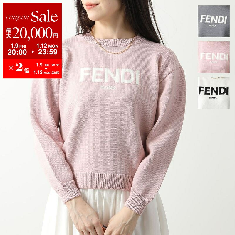 美品　フェンディ カーディガン ロゴ FENDI(フェンディ) カーディガン サイズ42 M レディース美品 - 黒