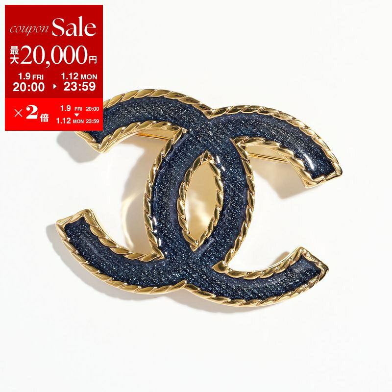 楽天市場】シャネル CHANEL ブローチ メタル CCマーク ストラス ライン