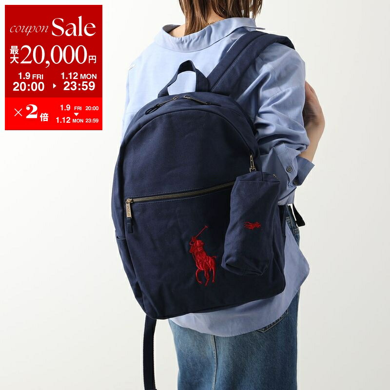 楽天市場】POLO RALPH LAUREN CANVAS FLAP BACKPACK / 刺繍 / ポロ