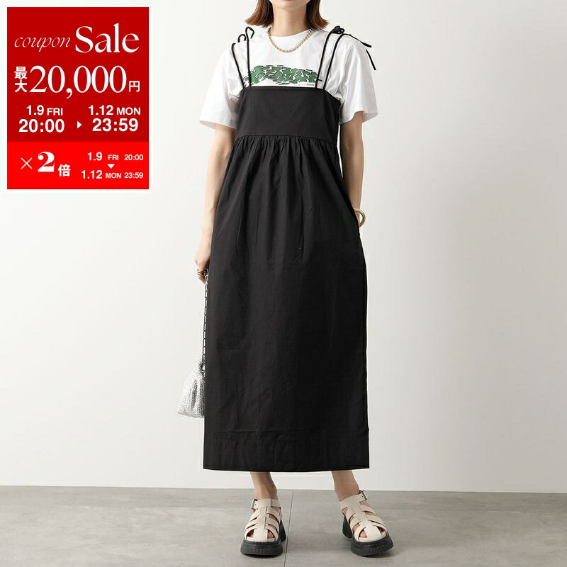 楽天市場】GANNI ガニー ワンピース Pleated Georgette Flounce Smock