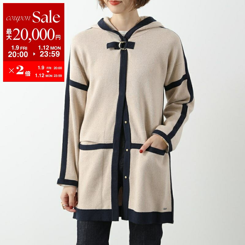 Chloe ケープ ロゴ ニット ポンチョ ケープポンチョ Chloe ケープ ロゴ ニット ポンチョ ケープポンチョ クロエ CHLOE