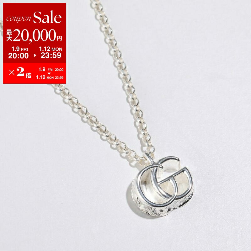 GUCCIネックレス グッチ ネックレス アクセサリー レディース ダブルG ボールチェーン