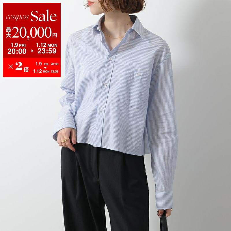 楽天市場】CELINE セリーヌ Triomphe Frill Blouse クレープ ド シーヌ