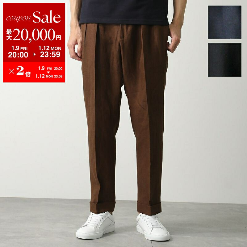 半額　BERWICH SCOTCH プリーツスラックス 黒　ダブル　サイド　44 楽天市場】【新春初売り20】ベルウィッチ BERWICH スラックス メンズ