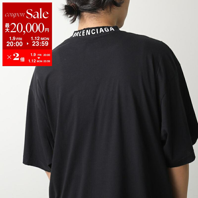 楽天市場】バレンシアガ Tシャツ カットソー ブラック シルバー メンズ