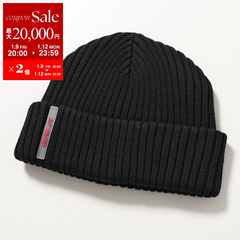 【新品】STONE  ブラックニット帽 STONE ISLAND ニット帽 ビーニー black STONE ISLAND ビーニー ISLAND