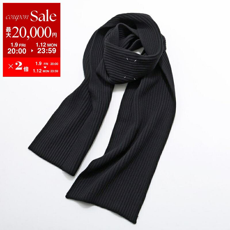 楽天市場】エムエムシックス メゾンマルジェラ マフラー ブラック