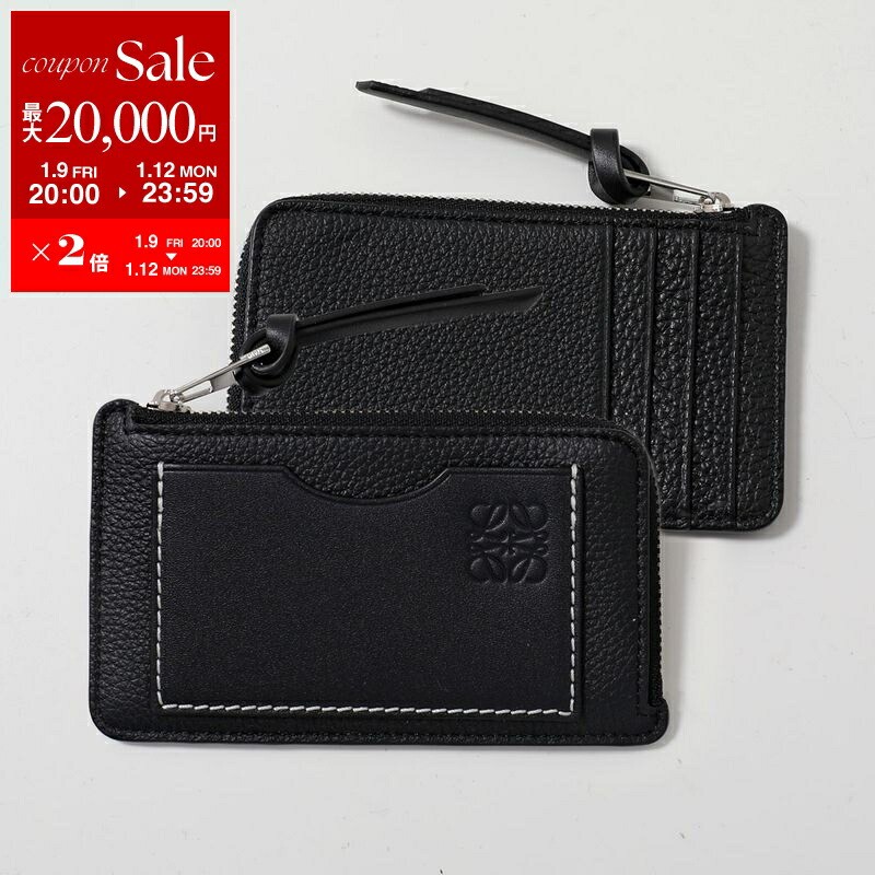 LOEWE ブラック レザー ケース カードケース 財布 LOEWE（ロエベ） カードケース PUZZLE EDGE CARD HOLDER C510M97X03