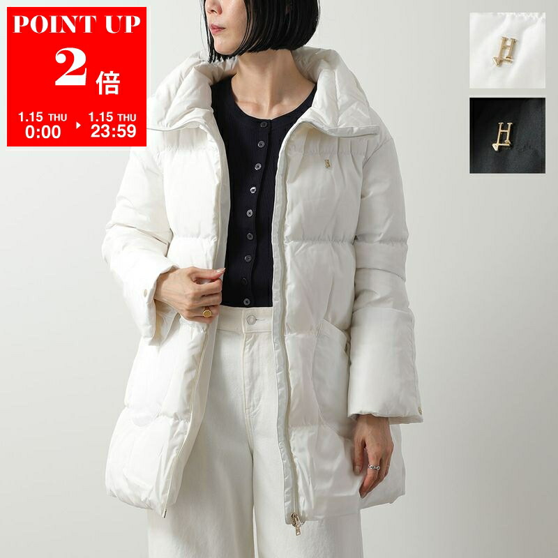【良品】HERNOヘルノ ダウンコートアイボリー HERNO（ヘルノ） ダウンコート PI002071D 12414Z レディース フェイク