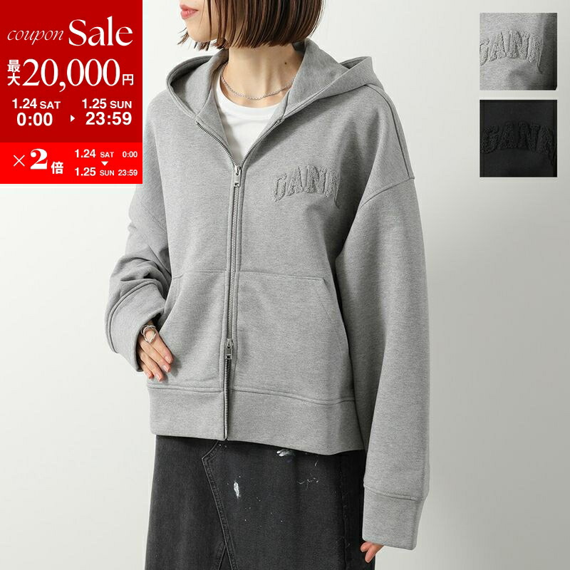GANNI グレー フード付きパーカー GANNI グレー フード付きパーカー GANNI（ガニー）の「【GANNI