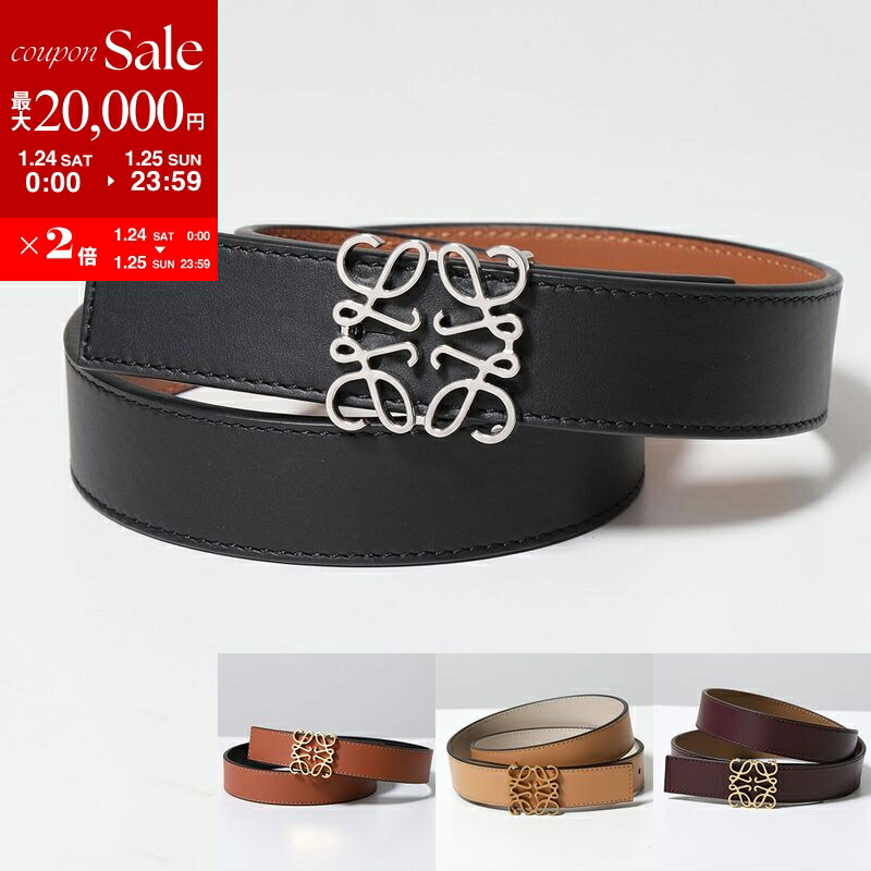 ロエベ LOEWE アナグラムバックル レザー リバーシブルベルト ロエベ LOEWE LOEWE ベルト E619Z26X03 アナグラム リバーシブル