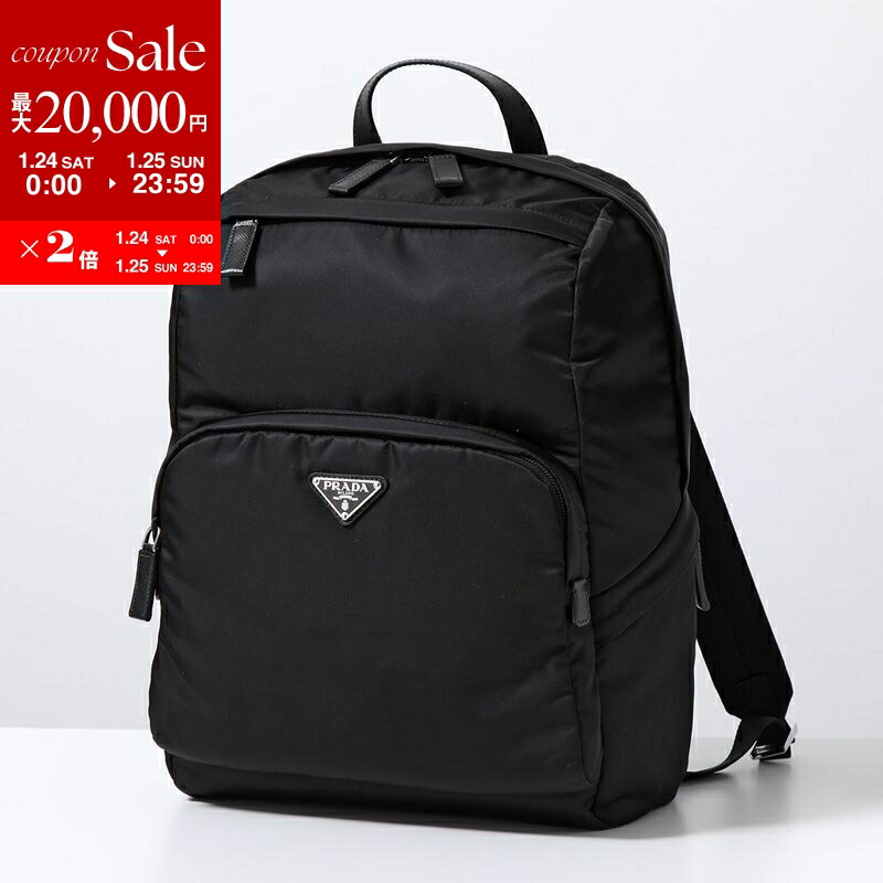 希少　美品　PRADA プラダ　リュック　レザー　バックパック　ブラック　黒 楽天市場】【10%OFF】 プラダ バックパック リナイロン サフィアーノ