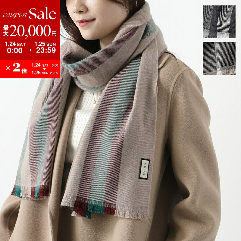 GUCCI マフラー グッチ GUCCI GUCCI マフラー 570603 3G200 GGロゴ ウール （1466