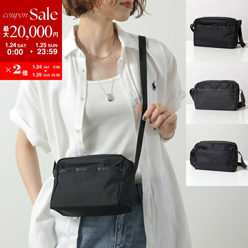 【値下げ依頼許可済】LeSportsac ショルダーバッグ ブラック ポーチ付き 未使用 LeSportsac レスポートサック ショルダーバッグ ポーチ 2点