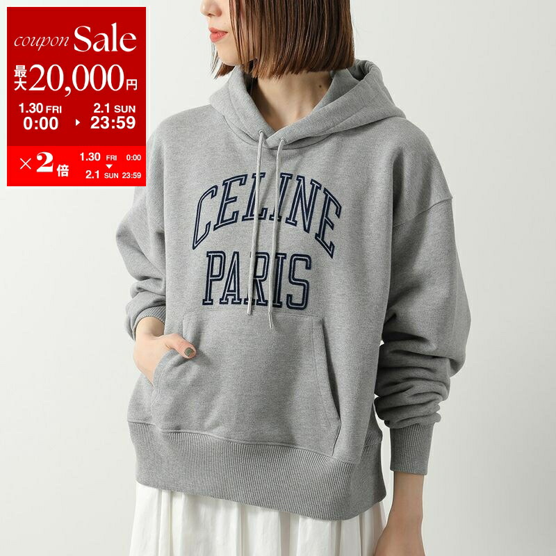 楽天市場】CELINE セリーヌ Oversized Hoodie プルオーバーパーカー