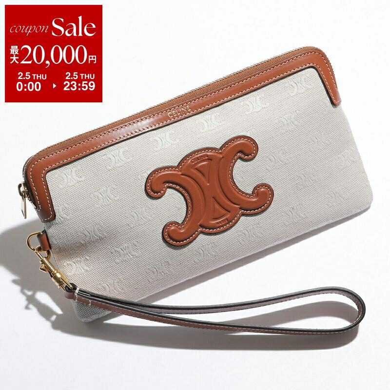 楽天市場】CELINE セリーヌ ポーチ LONG POUCH WITH STRAP 10K672ECM