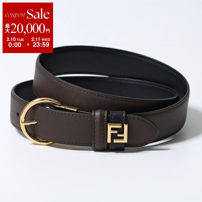 楽天市場】FENDI フェンディ FF Logo Belt ベルト FF柄 FFバックル