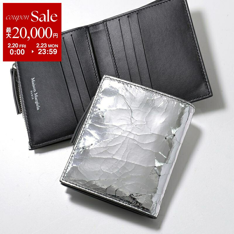 楽天市場】MAISON MARGIELA メゾンマルジェラ 二つ折り財布 Glam Slam