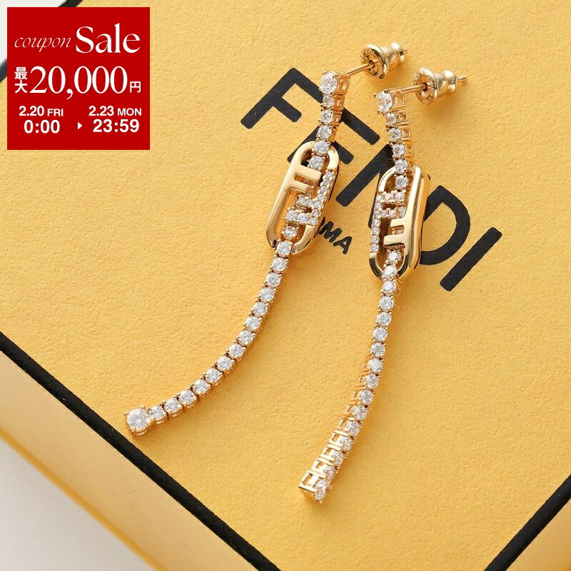 楽天市場】FENDI フェンディ ピアス 7AJ606 A44G メンズ 片耳販売 FF