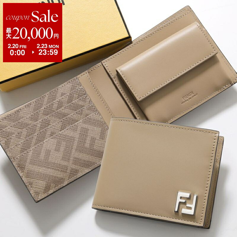楽天市場】FENDI フェンディ 二つ折り財布 7M0281 AJF4 メンズ カード