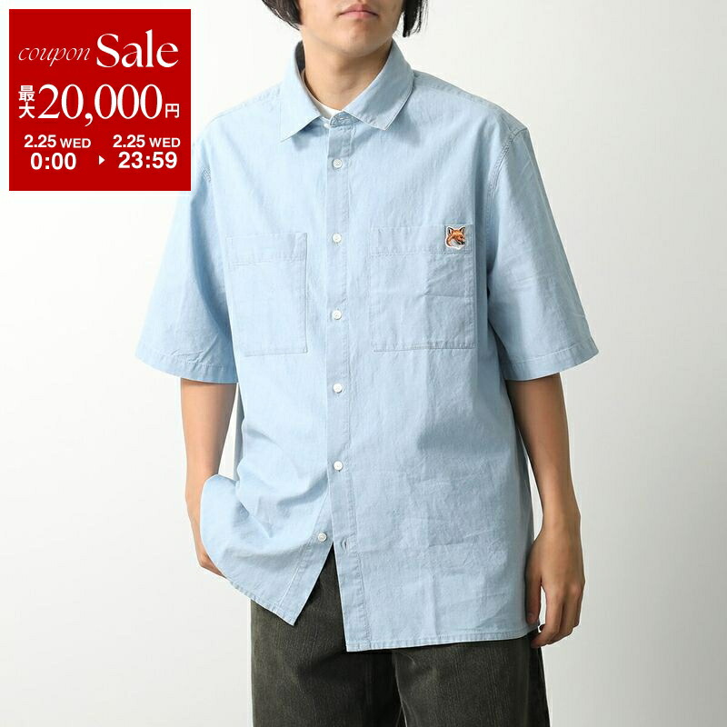 楽天市場】Maison Kitsune メゾンキツネ Fox Patch Shirts フォックス