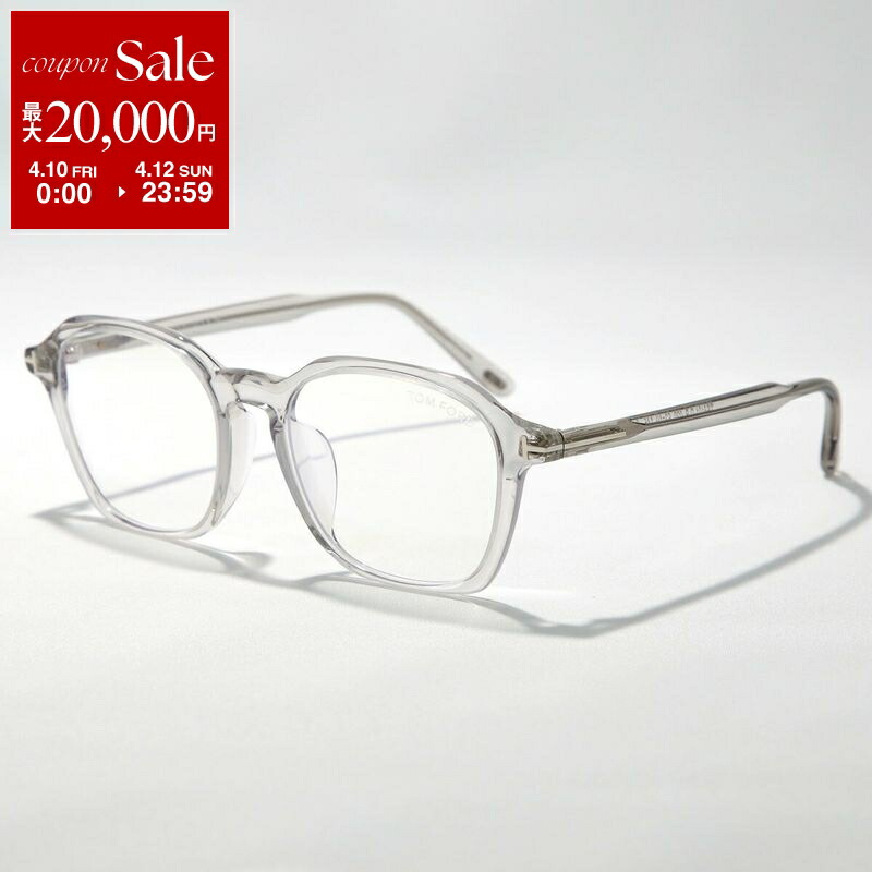 【最大2万円OFFクーポン対象・4/10～4/12限定】TOM FORD トムフォード メガネ TF6101-D-B FT6101-D-B レディース ウェリントン型 セルフレーム クリアフレーム ブルーライトカット めがね 眼鏡 伊達メガネ アイウェア アジアンフィット 【日本企画】 020