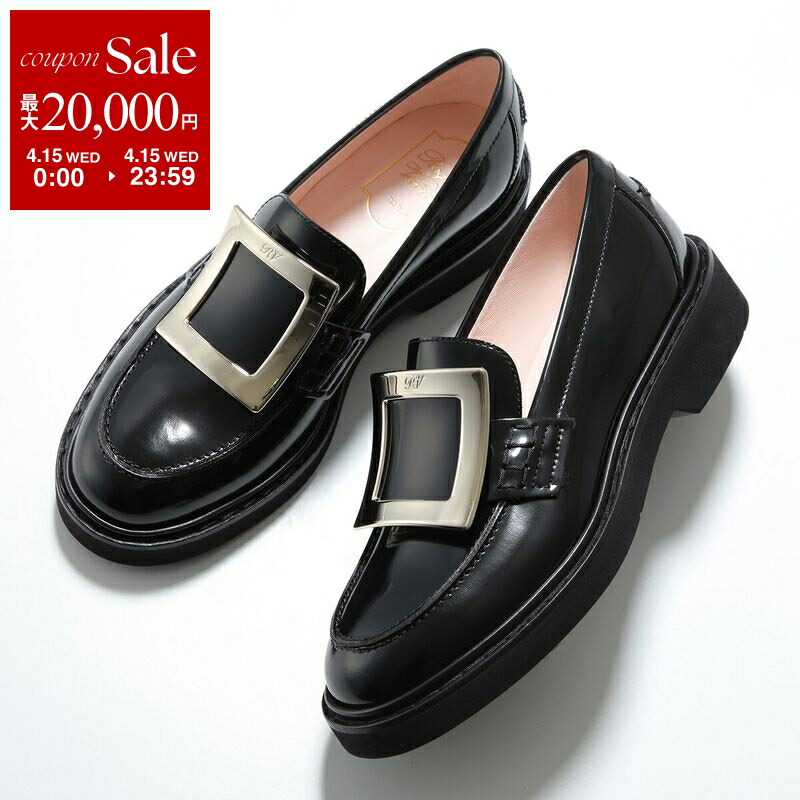 【最大2万円OFFクーポン対象・4/15限定】ROGER VIVIER ロジェヴィヴィエ ローファー VIV RANGERS MET BUC LOAFER 25 ヴィヴ レンジャー RVW54825190MRK レディース レザー メタルバックル シューズ 靴 B999/NERO RVW54825190MRKB999