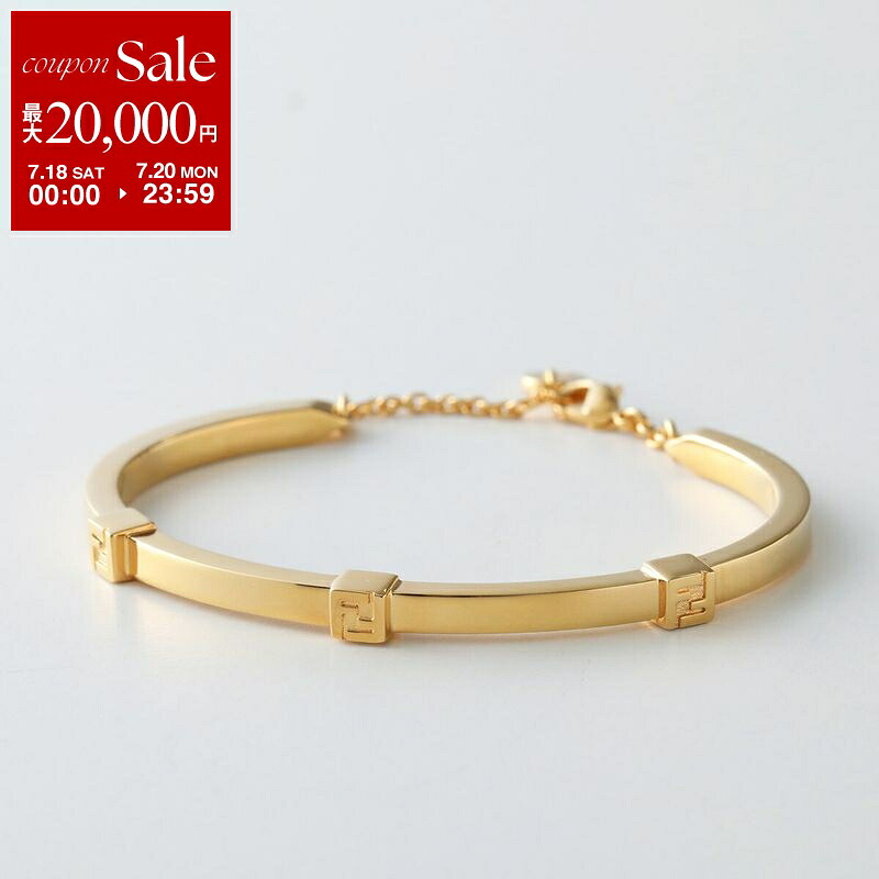 【最大2万円OFFクーポン対象・7/18～7/20限定】FENDI フェンディ バングル FOREVER フォーエバー 8AL218 B08 レディース ブレスレット アクセサリー FFロゴ F0CFK/SOFT-GOLD 8AL218B08F0CFK｜インポートセレクトmusee