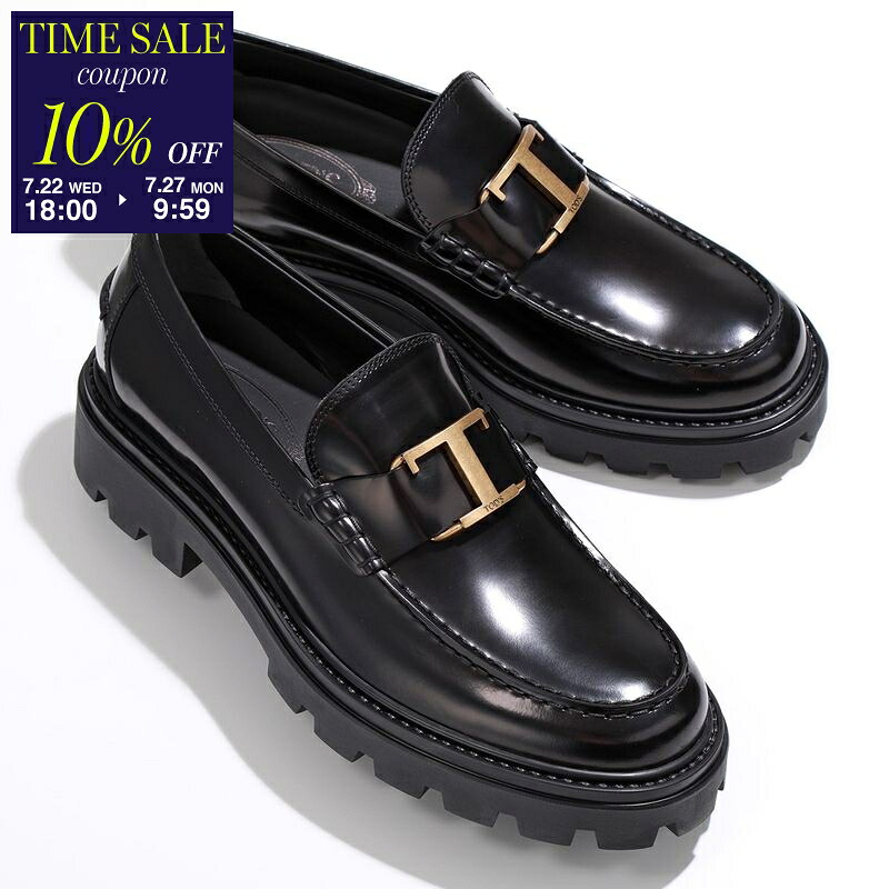 【10％OFFクーポン対象・7/22-18時～】TODS トッズ ローファー T TIMELESS Tタイムレス XXM08J0ER60AKT メンズ レザー シューズ 靴 B999/NERO XXM08J0ER60AKTB999【cp_ten】｜インポートセレクトmusee