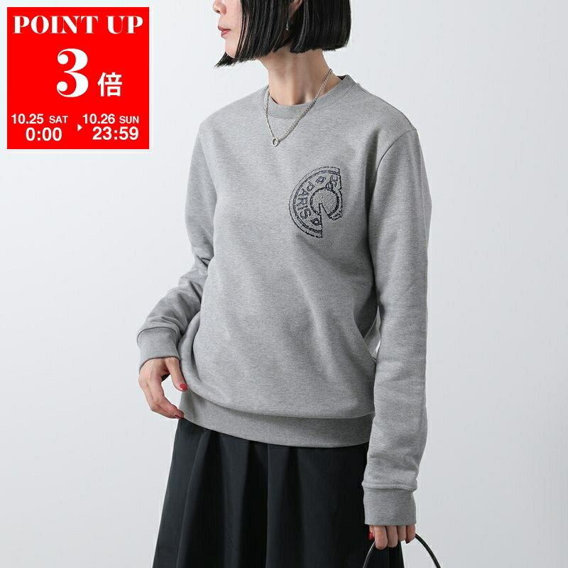 エルメス 馬車ロゴ刺繍 ハイネック 長袖Tシャツ カットソー M コットン rfstore_tcsb2206l