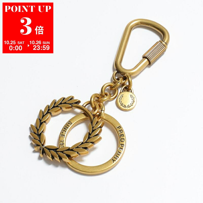 FRED PERRY ゴールド キーホルダー フレッドペリー FRED PERRY FRED PERRY キーリング LAUREL