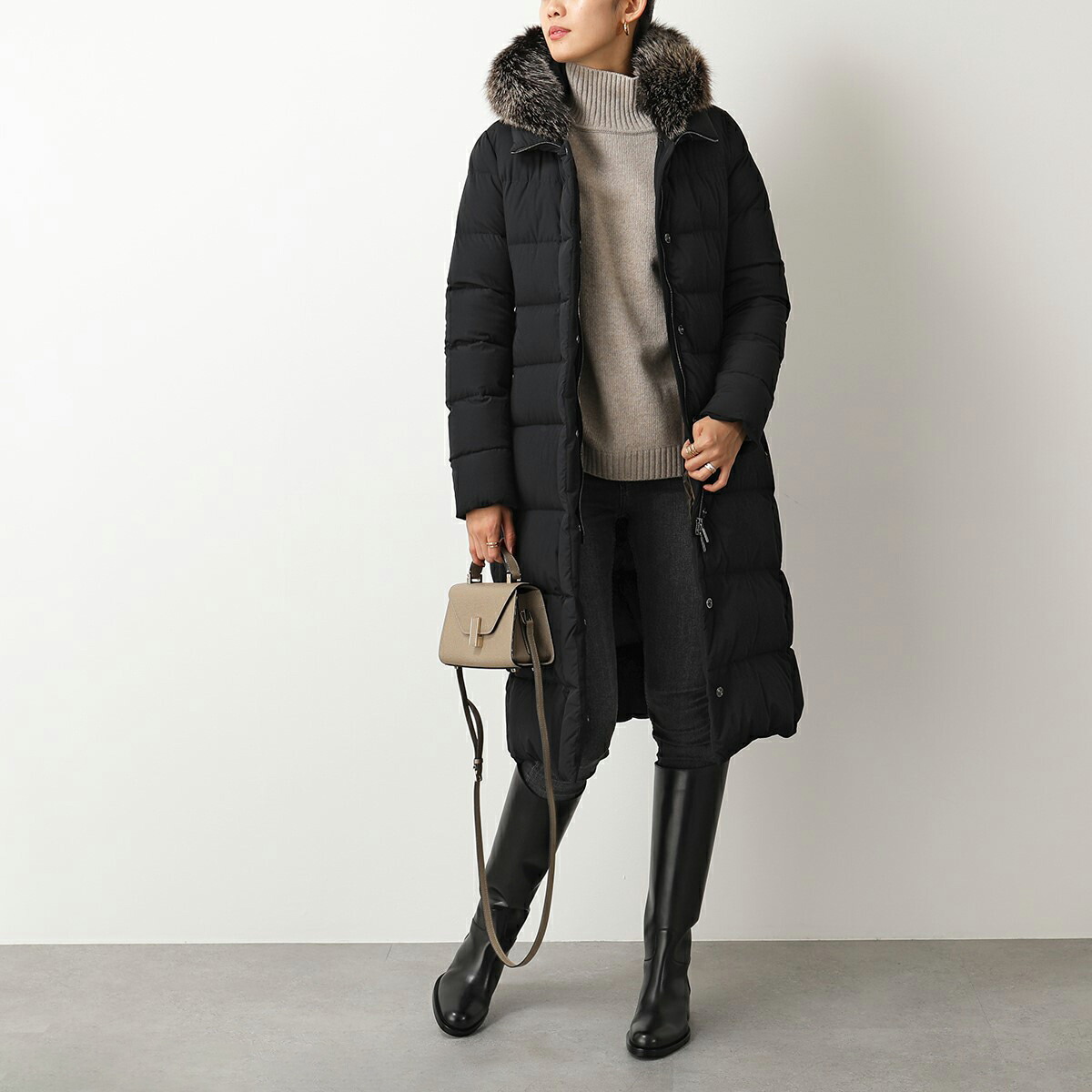 楽天市場 Moorer ムーレー Zagara Kn 撥水 フォックスファー フード付 ロング ダウンコート Nero レディース インポートセレクト Musee