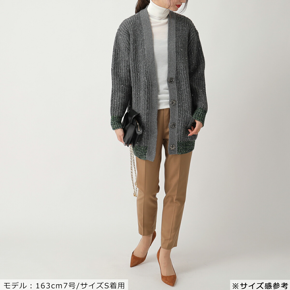 オープニング 大放出セール】 カーディガン ヌメロヴェントゥーノ N°21 直営店販売 ヌメロヴェントゥーノ モヘア混カーディガン 黒 38サイズ カーディガン/ボレロ
