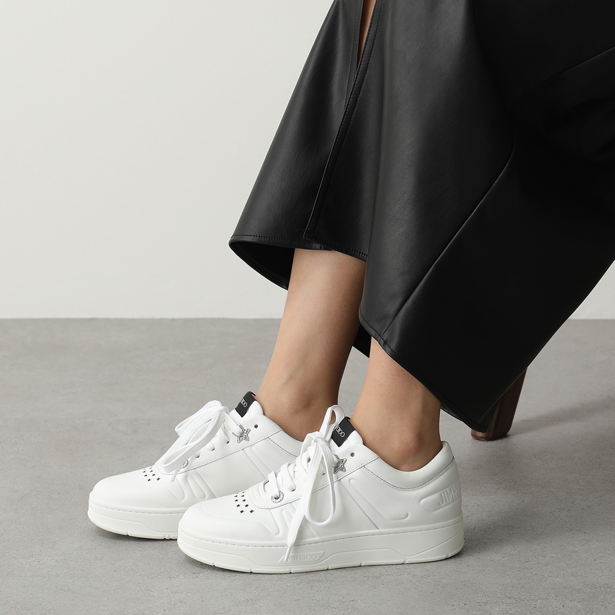 予約 Jimmy ジミーチュウ Choo Shoes 01 Bos 06 ピンク系 ホワイト系 Mochi White V 211 Clj Hawaii F 白スニーカー ブランドスニーカー レディーススニーカー スニーカー