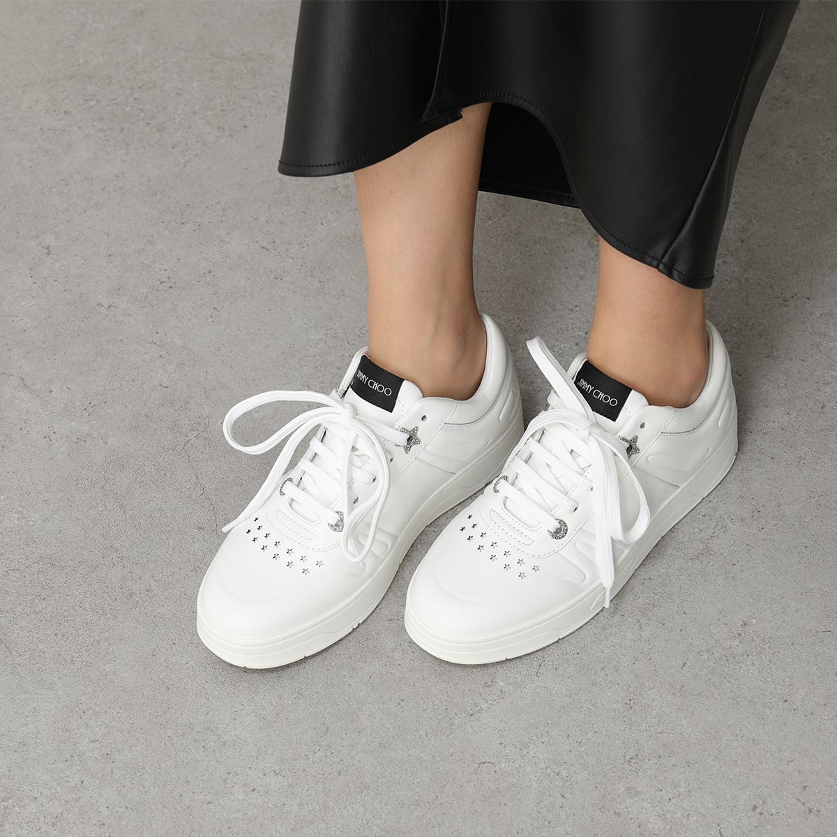 予約 Jimmy ジミーチュウ Choo Shoes 01 Bos 06 ピンク系 ホワイト系 Mochi White V 211 Clj Hawaii F 白スニーカー ブランドスニーカー レディーススニーカー スニーカー