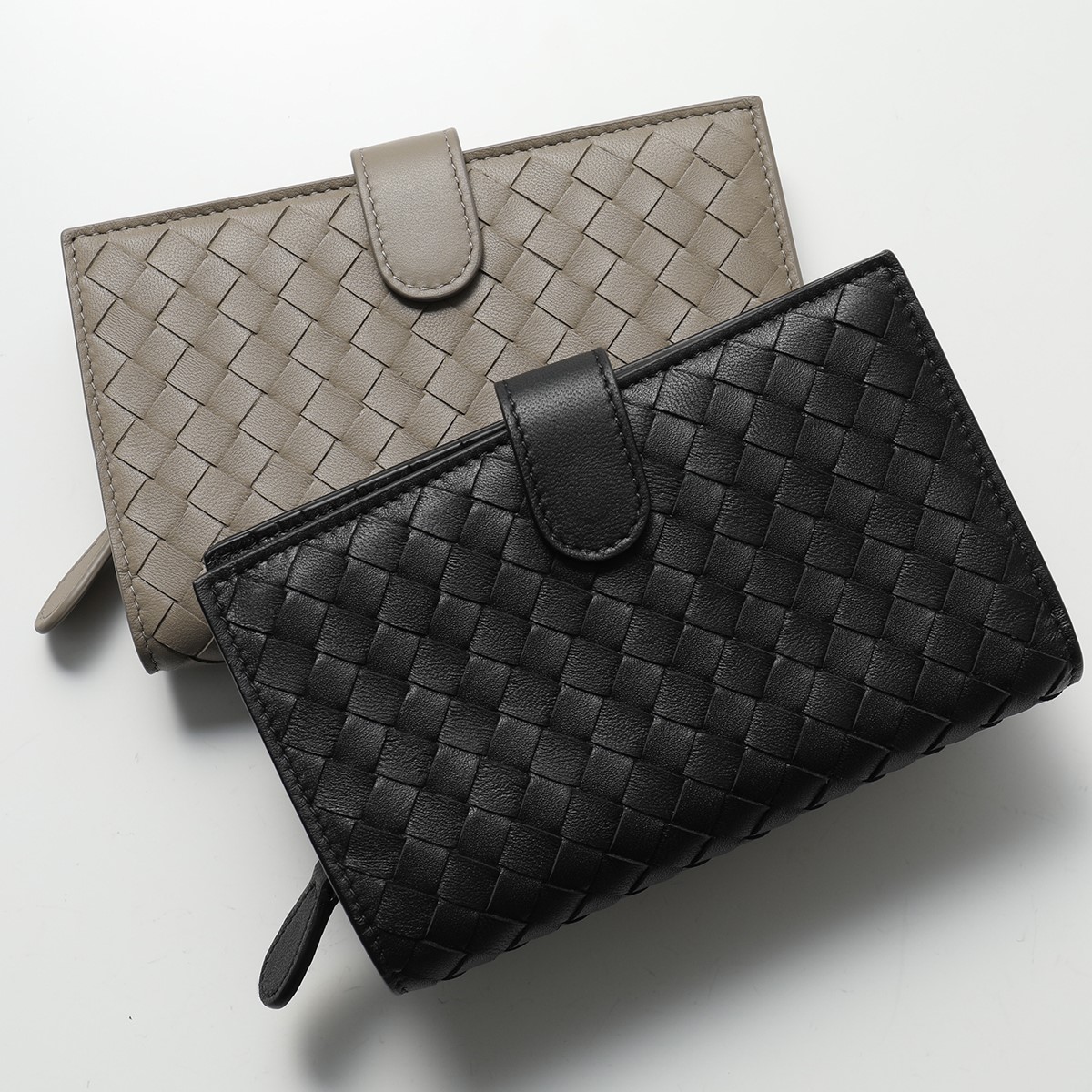 楽天市場 Bottega Veneta ボッテガヴェネタ V001n カラー2色 イントレチャート レザー 二つ折り財布 ミディアム財布 メンズ レディース インポートセレクト Musee