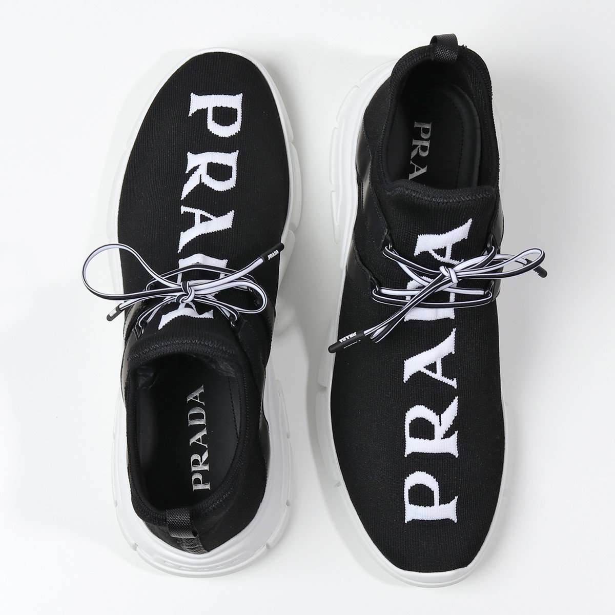 楽天市場 Prada プラダ 4e3492 3v98 ニットファブリック スニーカー レースアップシューズ 靴 F0967 Nero Bianco メンズ インポートセレクト Musee 楽天市場 Prada プラダ 4e3492 3v98 ニットファブリック スニーカー レースアップシューズ 靴 F0967 Nero Bianco メンズ インポートセレクト Musee