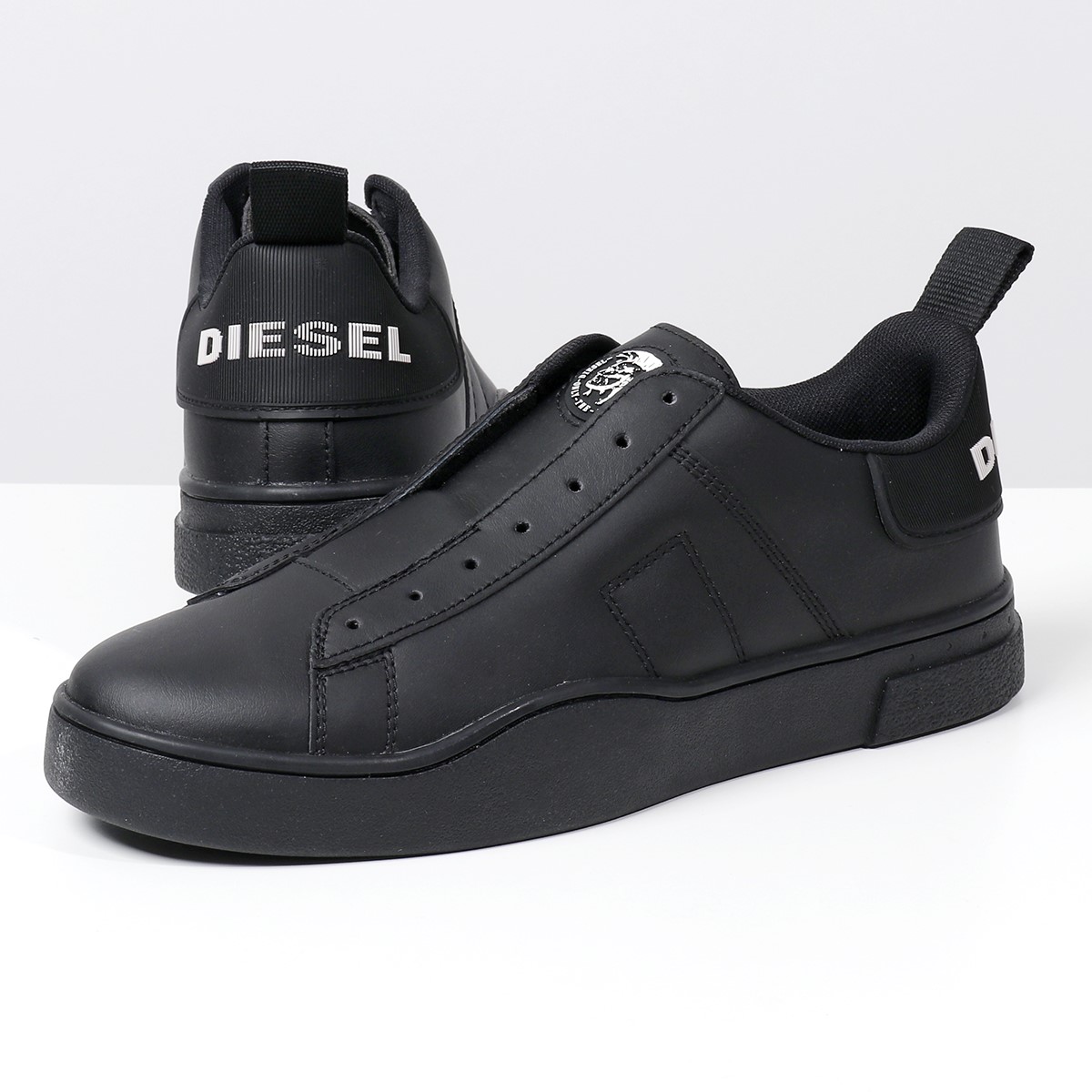 楽天市場 Diesel ディーゼル Y P3413 S Clever So スニーカー スリッポン シューズ レザー ローカット H1669 Black Black 靴 メンズ インポートセレクト Musee