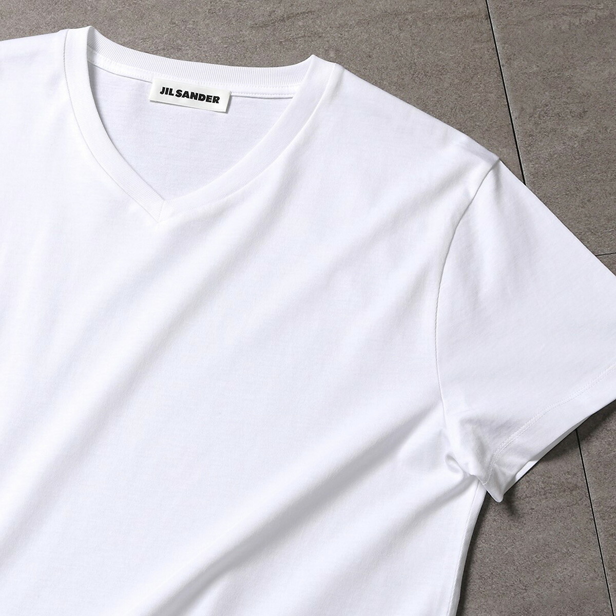 Tシャツ カットソー 年のクリスマス Ms Jsms ジルサンダー Jilsander 半袖 メンズ 100 コットン 無地 Vネック カットソー Tシャツ Mail Shoxruxtj Com