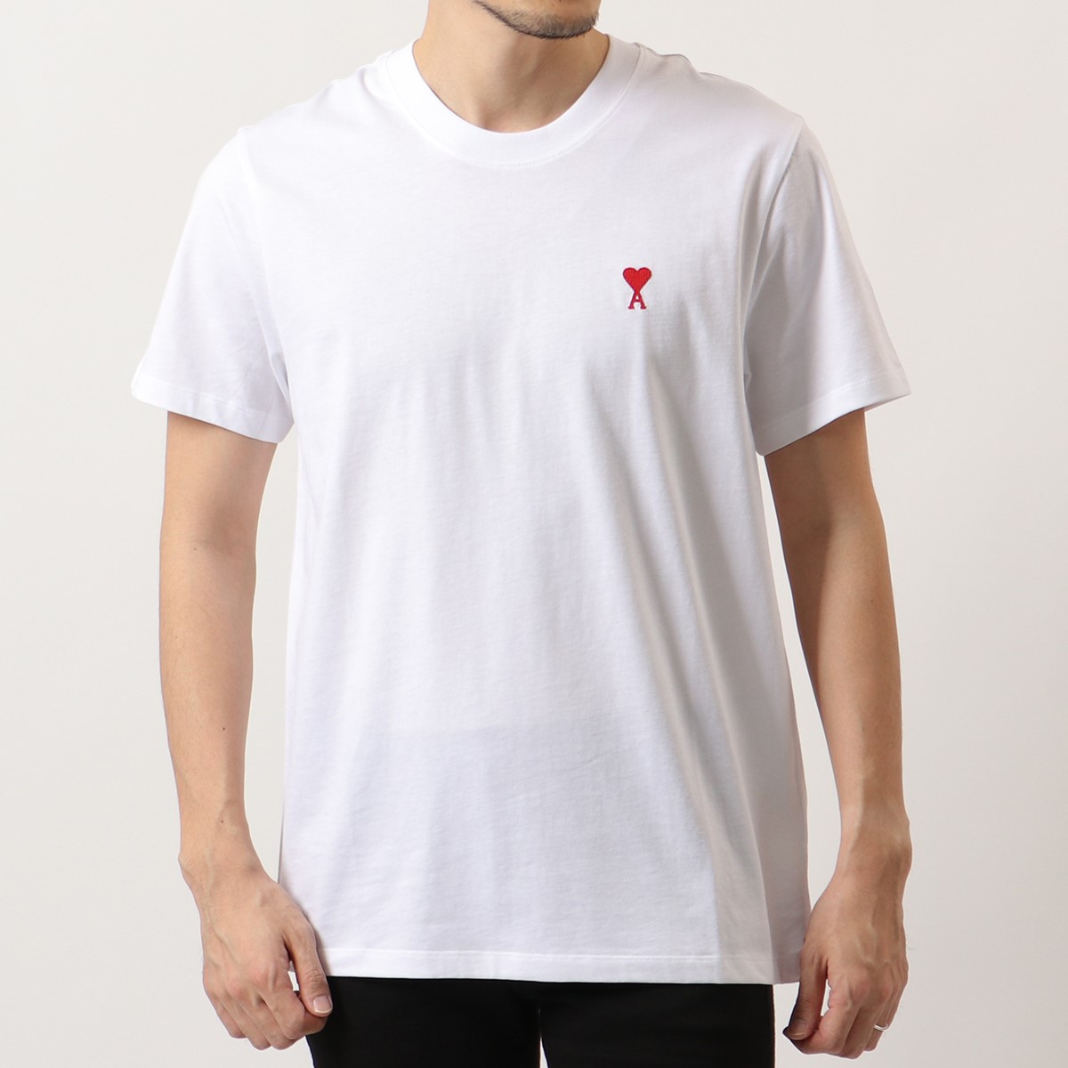半額品 Ami Alexandre Mattiussi アミ アレクサンドルマテュッシ Bfhj108 723 Ami De Coeur T Shirt 半袖 Tシャツ カットソー クルーネック コットン 100 Blanc メンズ 格安人気 Nokegyesulete Hu