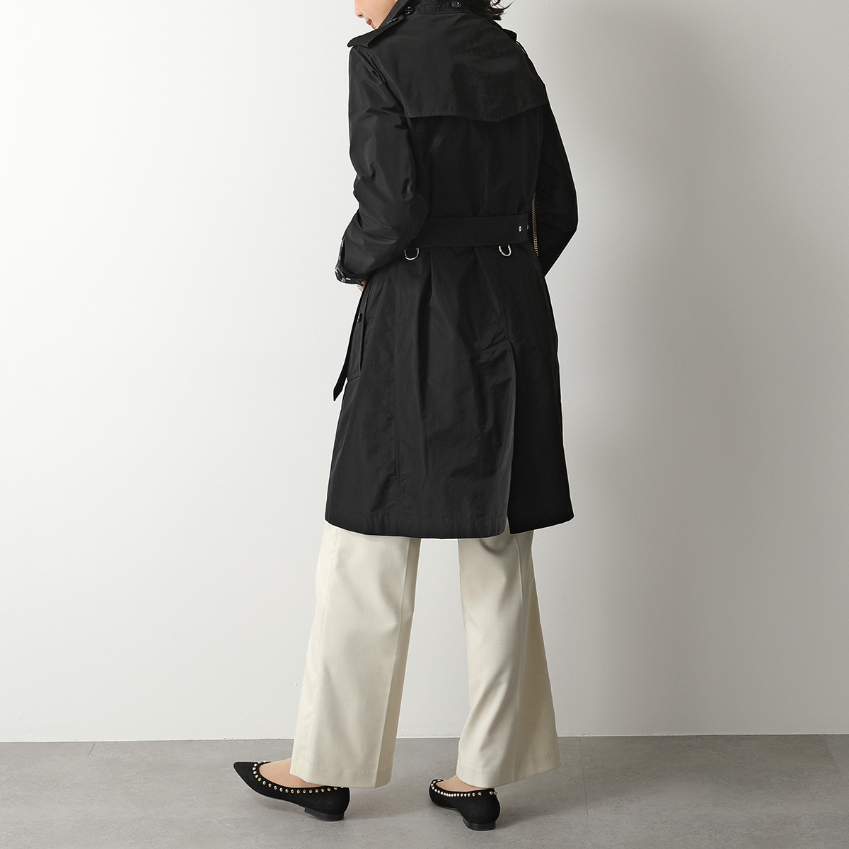 世界有名な Burberry 落ち着いたゴールド バーバリー 正絹トレンチ ...